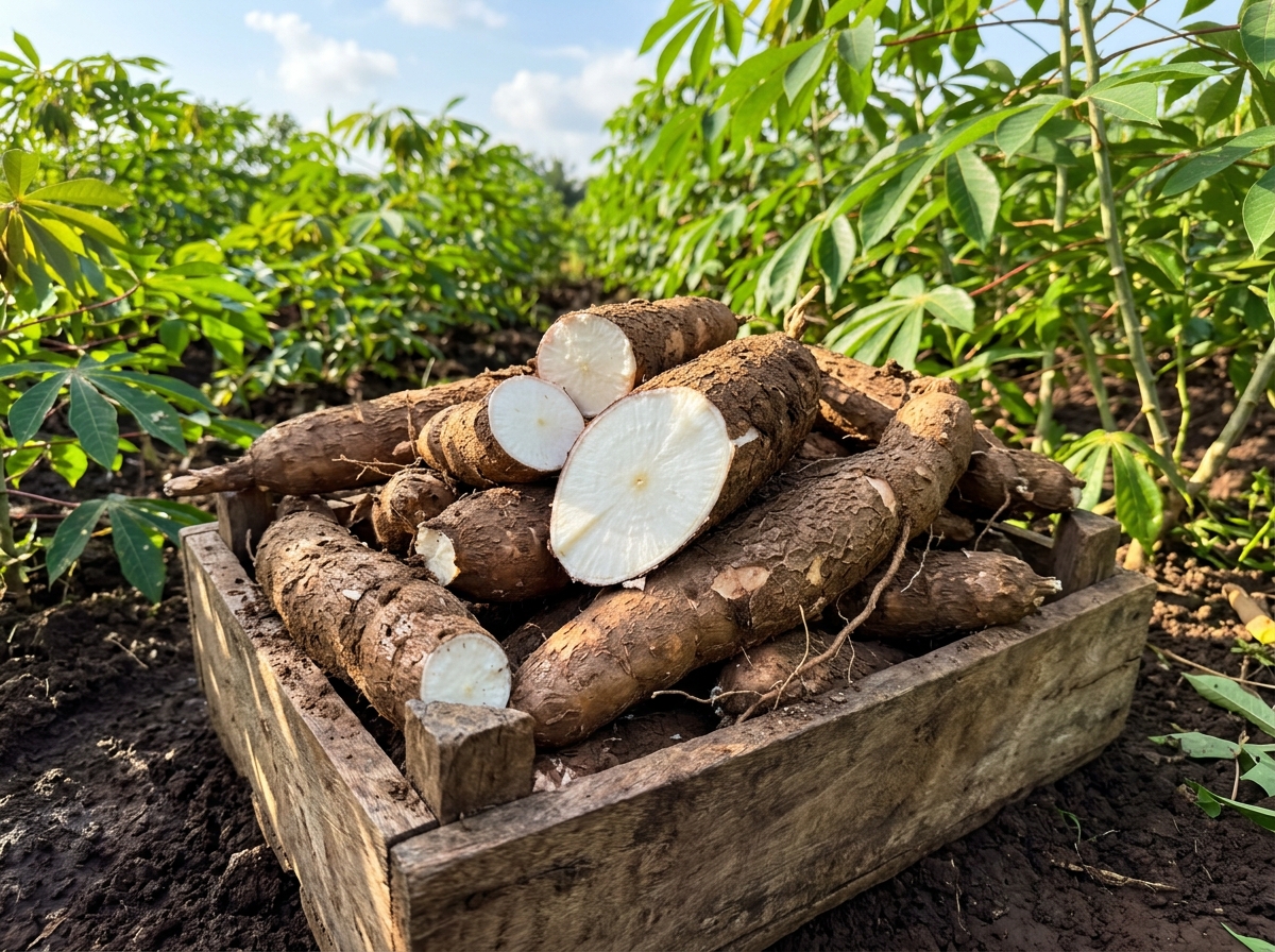 Natural Fresh Cassava Roots - High-Starch Nigerian Cultivars